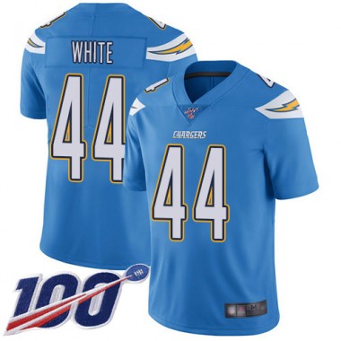 Los Angeles Chargers NFL Football Kyzir White Electric Blue Jersey Men Limited  #44 Alternate 100th Season Vapor Untouchable